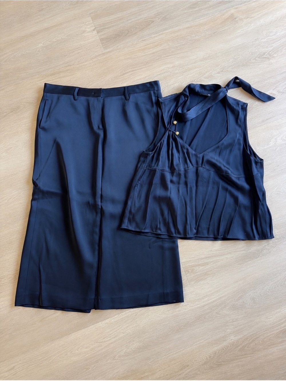 💙 ZARA Royal/Navy Blue Two-Piece Set 💙